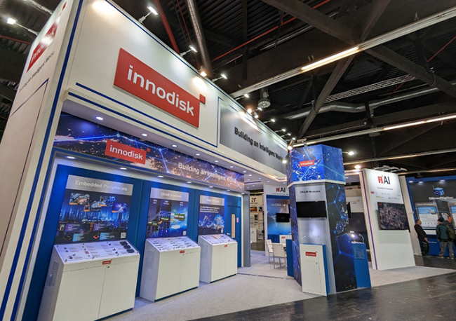 Foto Innodisk presenta sus soluciones AIoT en Embedded World 2023.